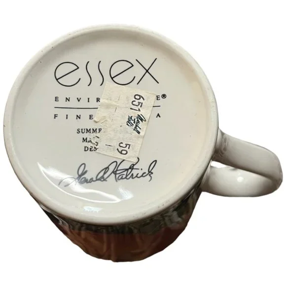 NWT ESSEX "Summer Garden" Salad Dessert Plate & Cup Artist Gerald Patrick Japan - Picture 13 of 14